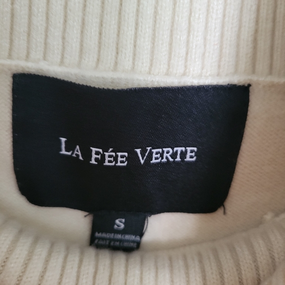 La fee Verte tunic open sides soft turtle neck sleeveless - Picture 4 of 6